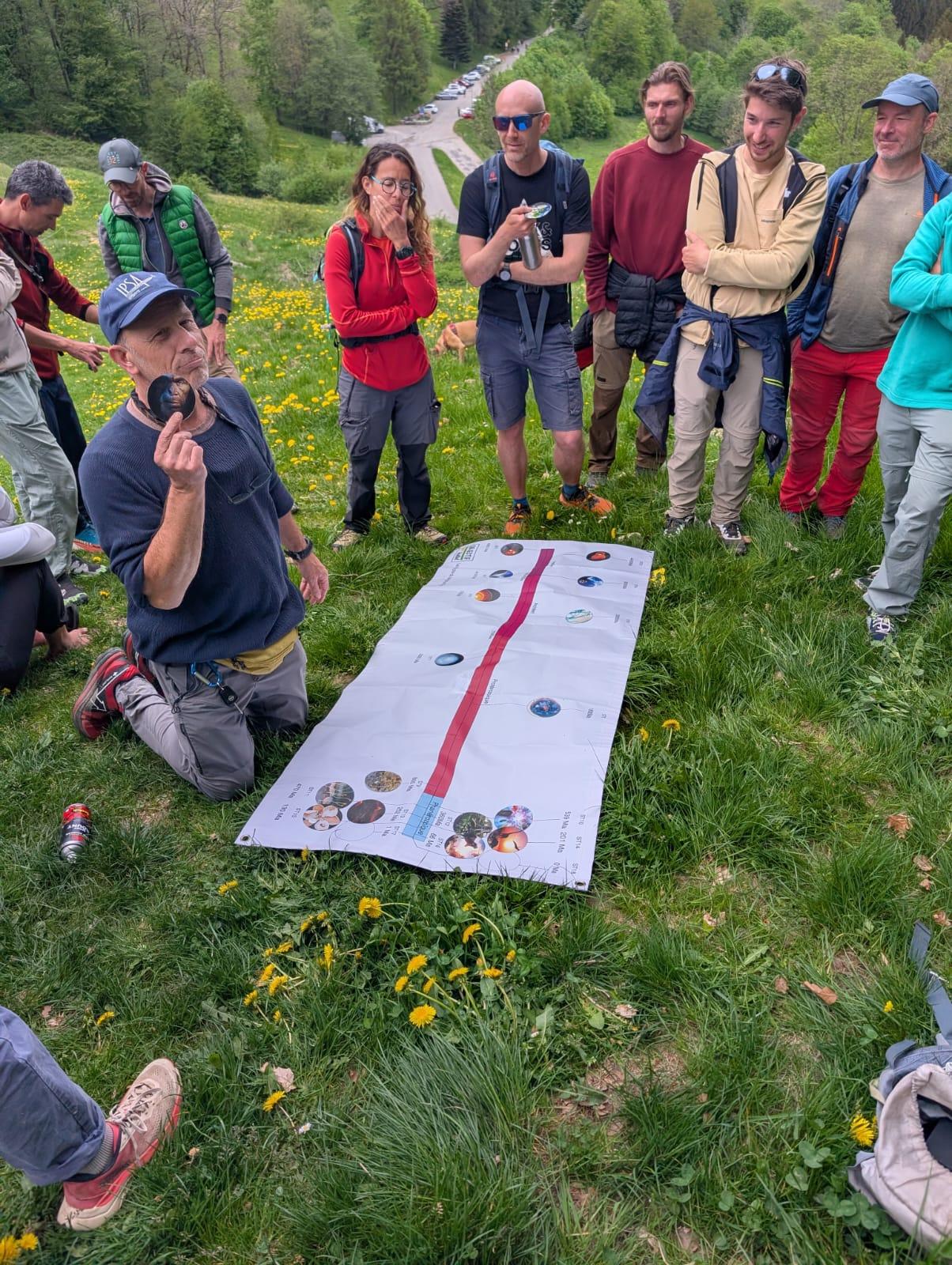 Marche du temps profond prairie
